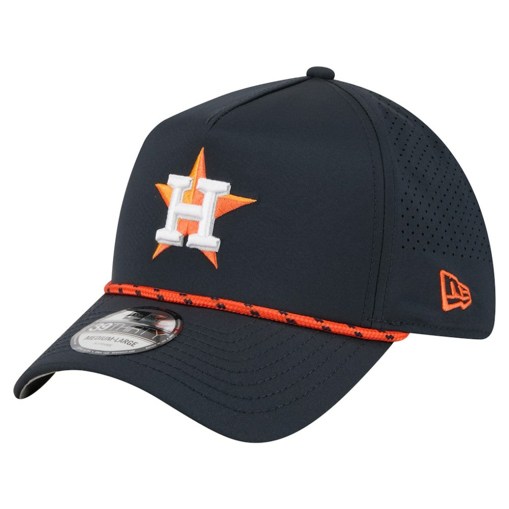 Houston Astros 39THIRTY A-Frame Perforated Flex Hat - Navy | New Era