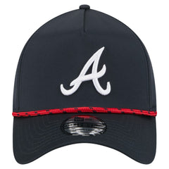 Atlanta Braves 39THIRTY A-Frame Perforated Flex Hat - Navy | New Era