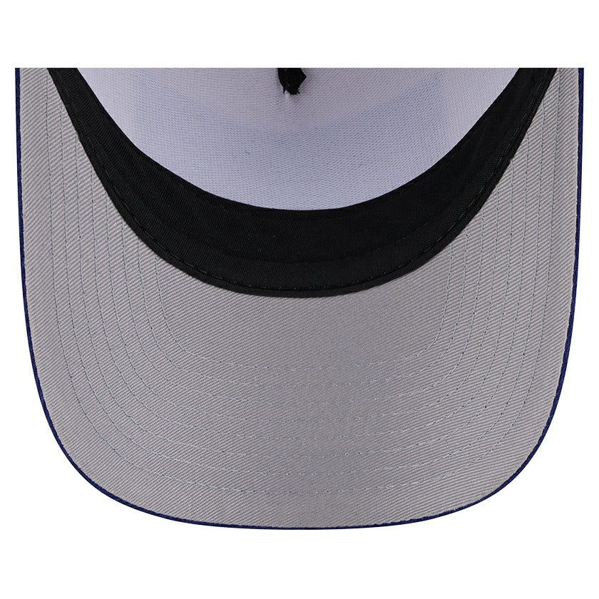Los Angeles Dodgers Text A-Frame Trucker 9FORTY Hat - Stone/Royal | New Era