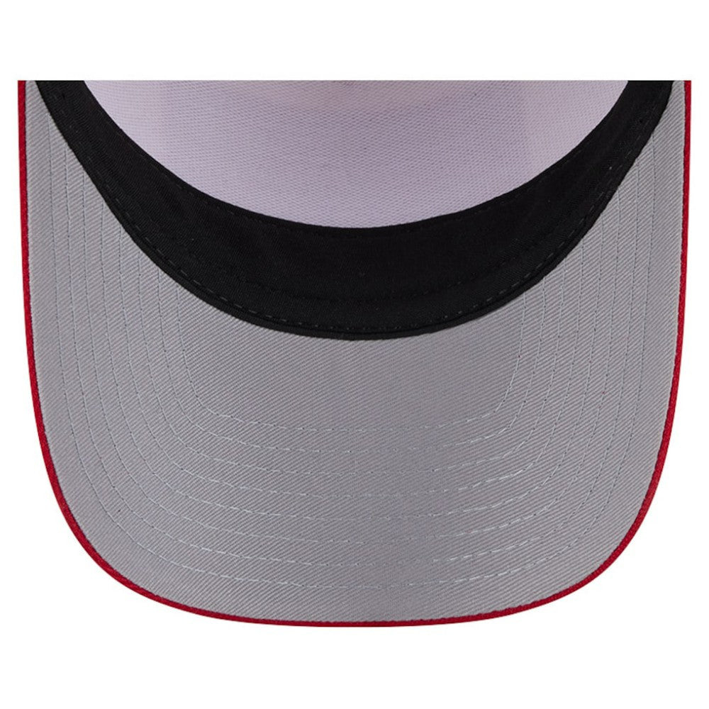 Philadelphia Phillies Text A-Frame Trucker 9FORTY Hat - Stone/Red | New Era