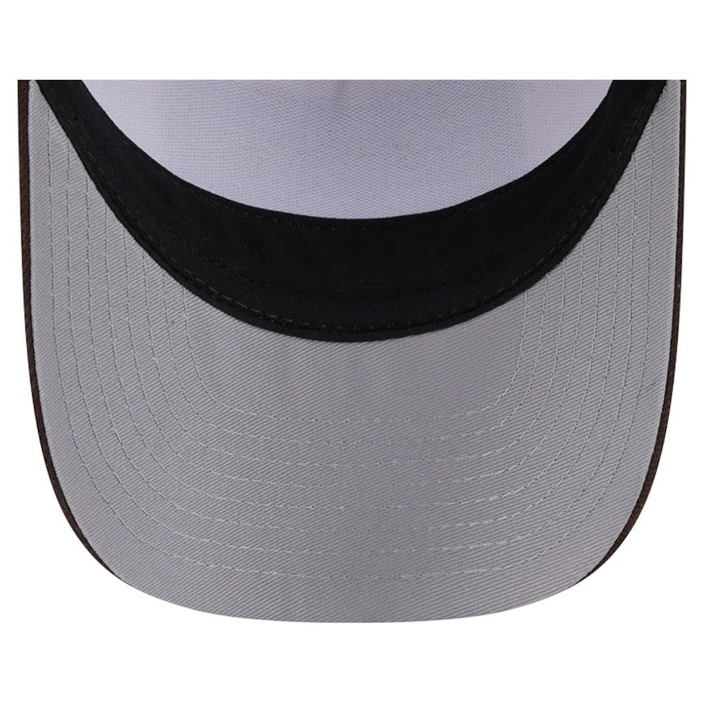 San Diego Padres Text A-Frame Trucker 9FORTY Hat - Stone/Brown | New Era