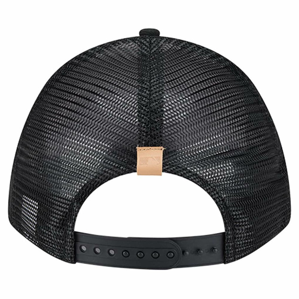 Baltimore Orioles Text A-Frame Trucker 9FORTY Hat - Stone/Black | New Era