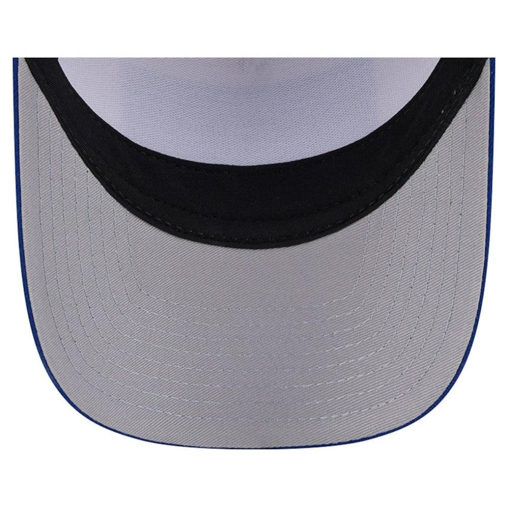 Chicago Cubs Text A-Frame Trucker 9FORTY Hat - Stone/Royal | New Era