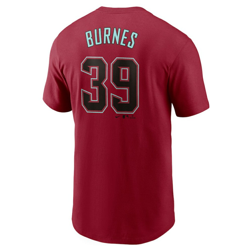 Corbin Burnes Arizona Diamondbacks Fuse Name & Number T-Shirt - Red | Nike