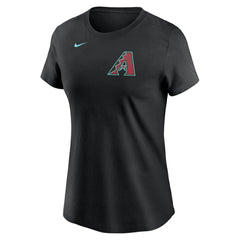 Corbin Burnes Arizona Diamondbacks Women's Fuse Name & Number T-Shirt - Black | Nike