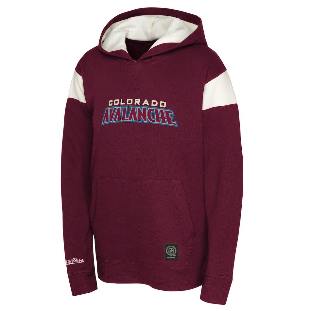 Colorado Avalanche Youth Thermal Lightweight Pullover Hoodie Burgundy