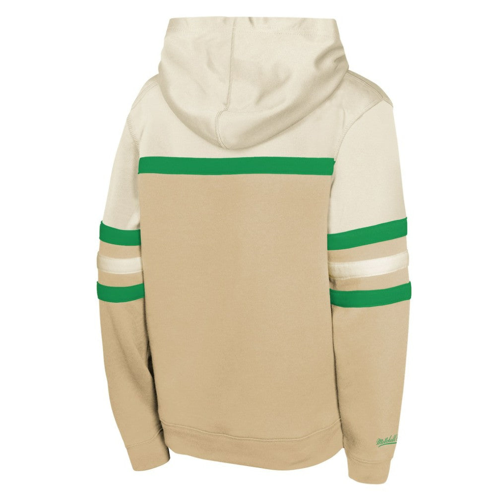 Dallas Stars Mitchell & Ness Youth Head Coach Pullover Hoodie Tan