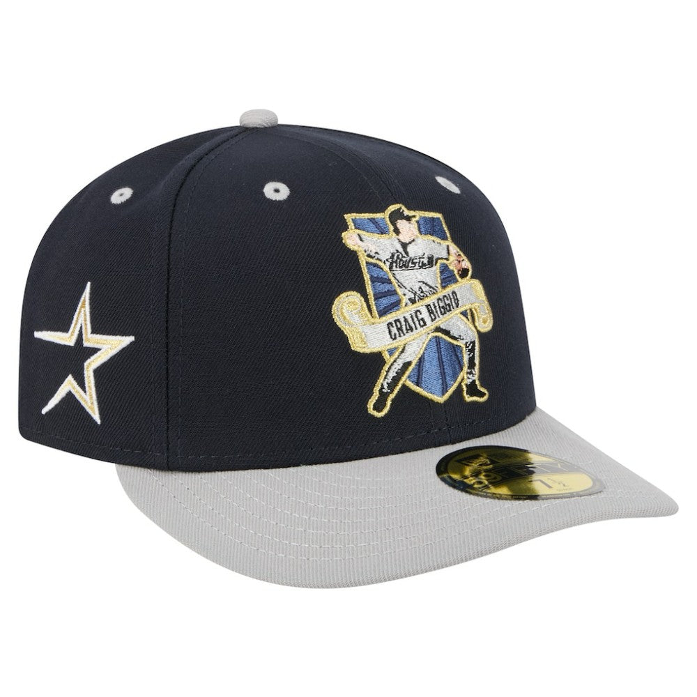 Craig Biggio Houston Astros 59FIFTY Fitted Hat - Navy | New Era