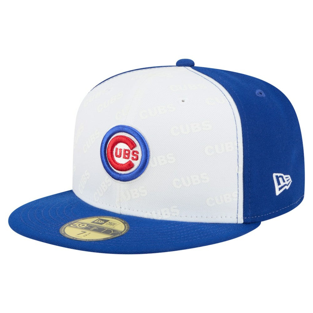 Chicago Cubs Repeat 59FIFTY Fitted Hat - White/Royal | New Era