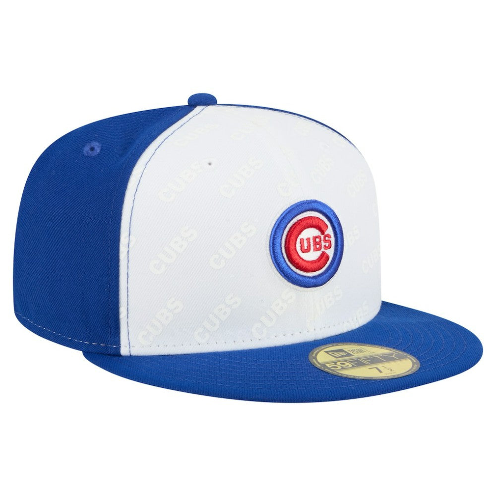 Chicago Cubs Repeat 59FIFTY Fitted Hat - White/Royal | New Era