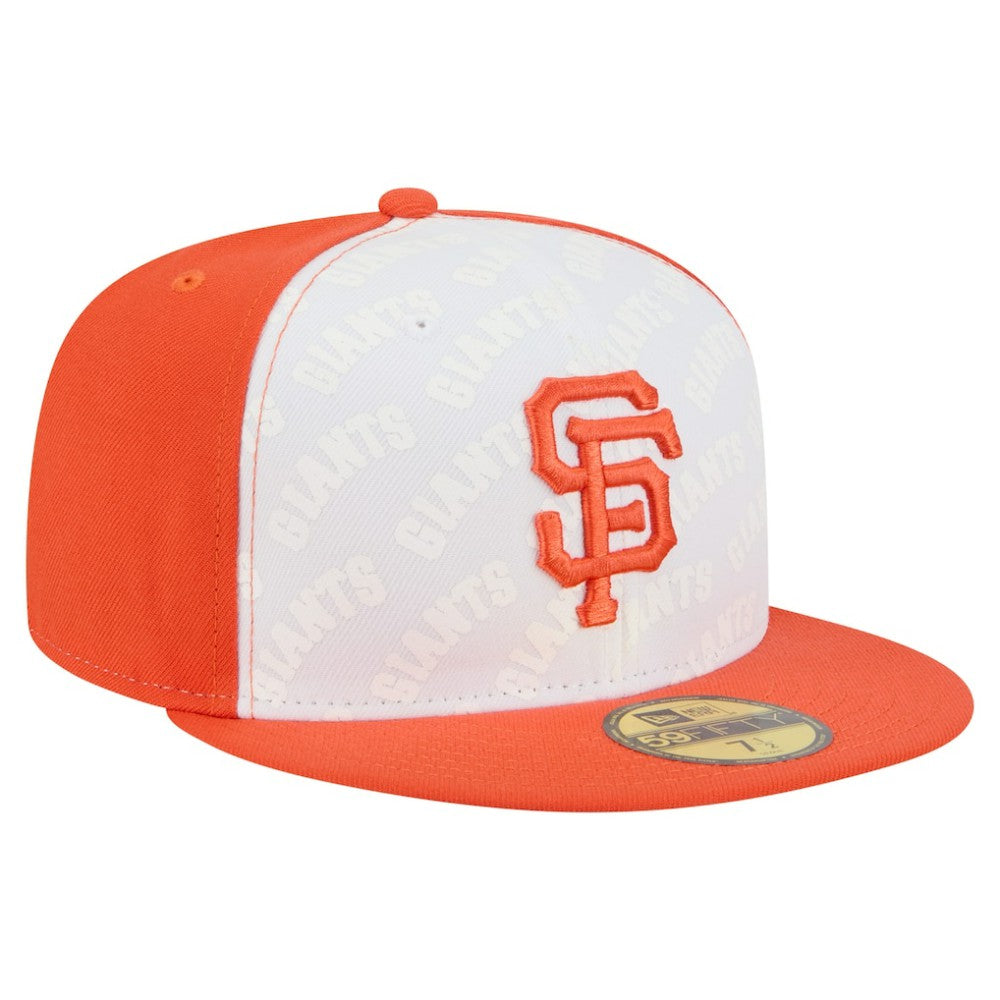 San Francisco Giants Repeat 59FIFTY Fitted Hat - White/Orange | New Era