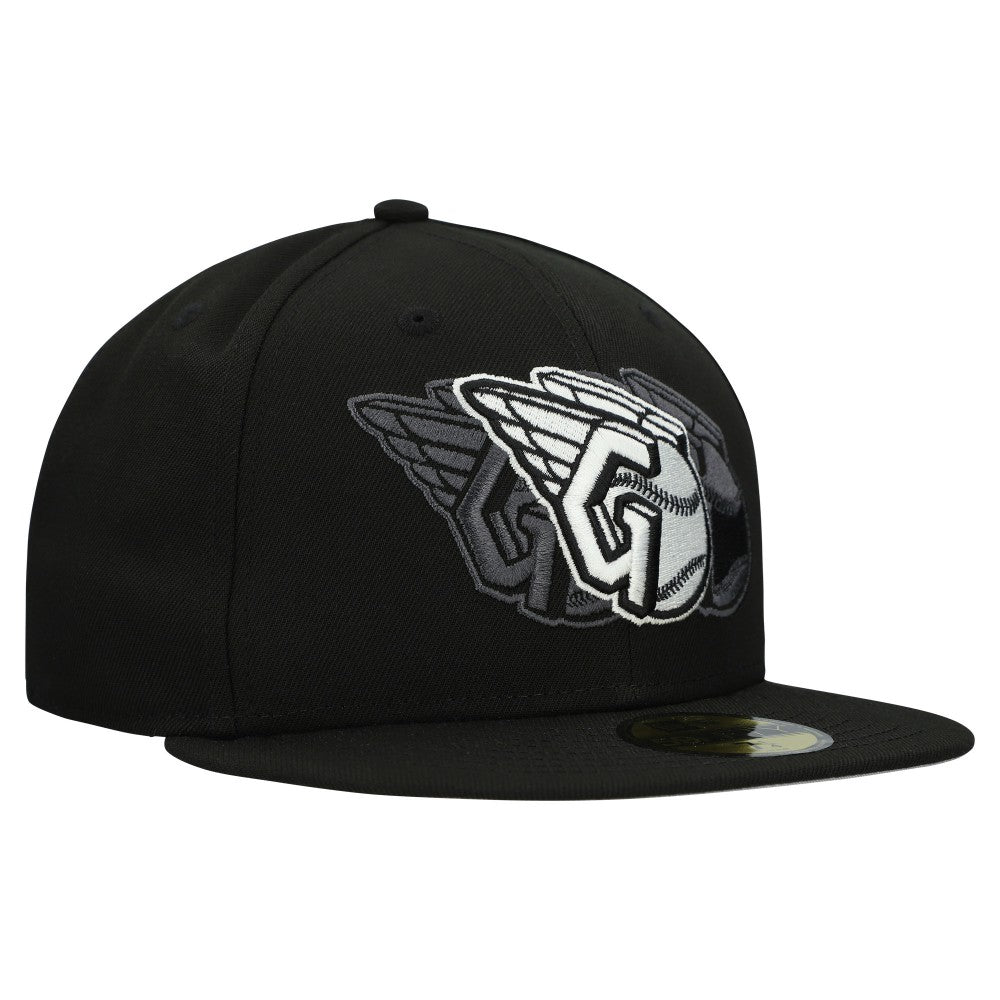 Cleveland Guardians Tri-Hit 59FIFTY Fitted Hat - Black | New Era