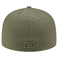 Miami Marlins Color Pack A-Frame 59FIFTY Fitted Hat - Olive | New Era