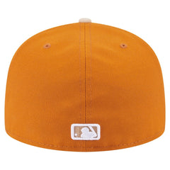 Chicago White Sox Two-Tone Color Pack A-Frame 59FIFTY Fitted Hat - Orange/Light Beige | New Era