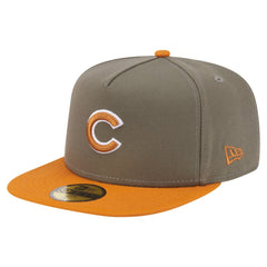 Chicago Cubs Two-Tone Color Pack A-Frame 59FIFTY Fitted Hat - Olive/Orange | New Era