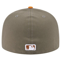 Chicago Cubs Two-Tone Color Pack A-Frame 59FIFTY Fitted Hat - Olive/Orange | New Era
