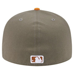 Cincinnati Reds Two-Tone Color Pack A-Frame 59FIFTY Fitted Hat - Olive/Orange | New Era