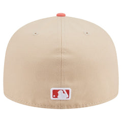 San Francisco Giants Two-Tone Color Pack A-Frame 59FIFTY Fitted Hat - Light Beige/Coral | New Era
