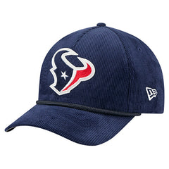 Houston Texans New Era Cord Corduroy 9FORTY A-Frame Adjustable Hat - Navy for sale
