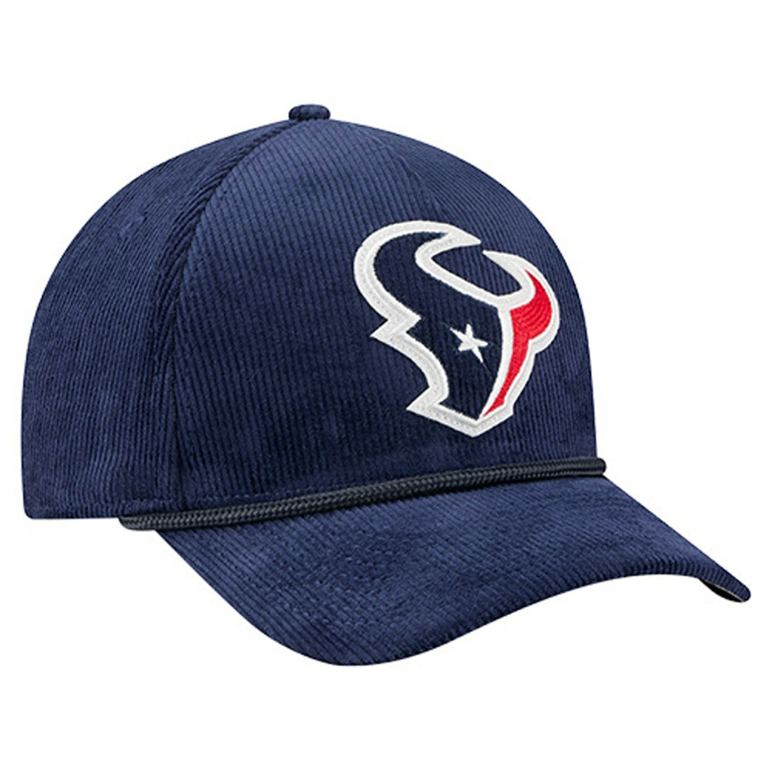 Houston Texans New Era Cord Corduroy 9FORTY A-Frame Adjustable Hat - Navy for sale