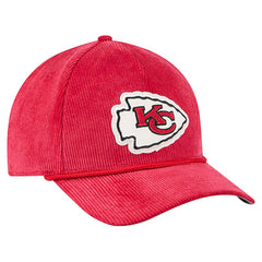 Kansas City Chiefs New Era Cord Corduroy 9FORTY A-Frame Adjustable Hat - Red cheap