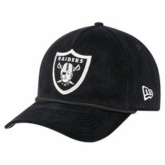 Las Vegas Raiders New Era Cord Corduroy 9FORTY A-Frame Adjustable Hat - Black outlet