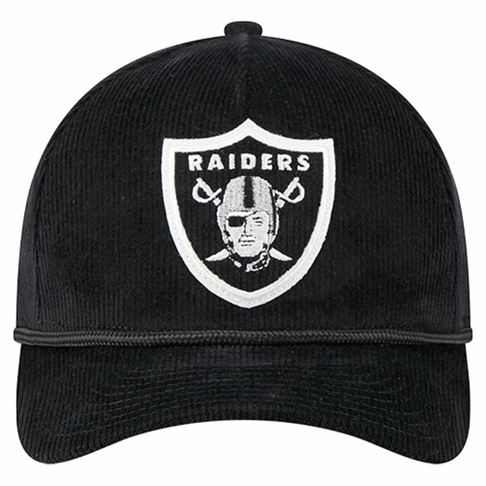 Las Vegas Raiders New Era Cord Corduroy 9FORTY A-Frame Adjustable Hat - Black outlet