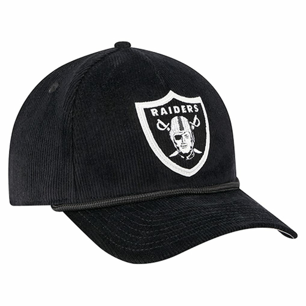 Las Vegas Raiders New Era Cord Corduroy 9FORTY A-Frame Adjustable Hat - Black outlet