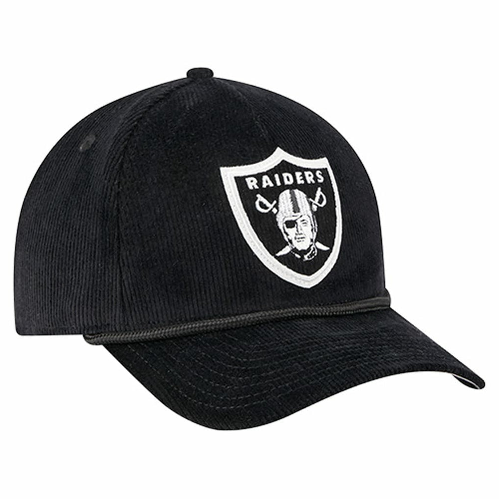 Las Vegas Raiders New Era Cord Corduroy 9FORTY A-Frame Adjustable Hat - Black outlet