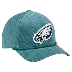 Philadelphia Eagles New Era Cord Corduroy 9FORTY A-Frame Adjustable Hat - Midnight Green outlet