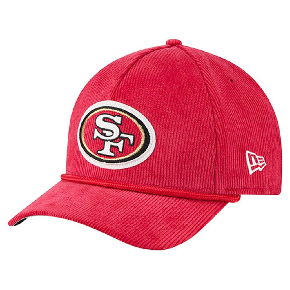 San Francisco 49ers New Era Cord Corduroy 9FORTY A-Frame Adjustable Hat - Scarlet on sale