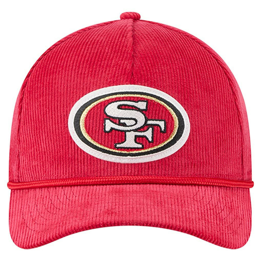 San Francisco 49ers New Era Cord Corduroy 9FORTY A-Frame Adjustable Hat - Scarlet on sale