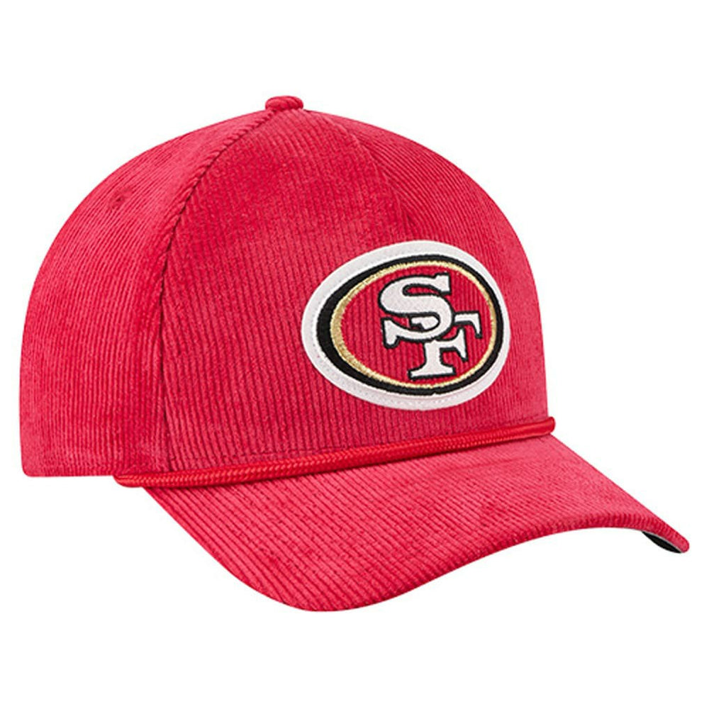 San Francisco 49ers New Era Cord Corduroy 9FORTY A-Frame Adjustable Hat - Scarlet on sale