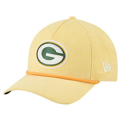 Green Bay Packers New Era Cord Corduroy 9FORTY A-Frame Adjustable Hat - Gold cheap