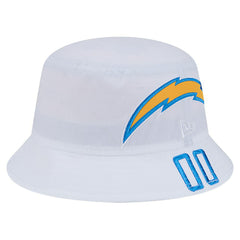 Los Angeles Chargers New Era Helmet Bucket Hat - White sale