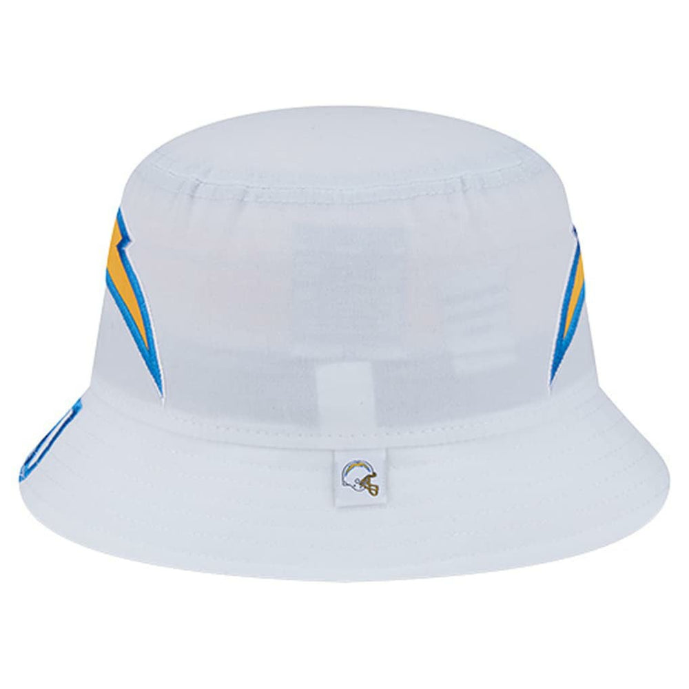 Los Angeles Chargers New Era Helmet Bucket Hat - White sale