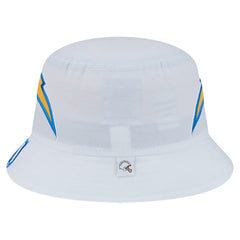 Los Angeles Chargers New Era Helmet Bucket Hat - White sale