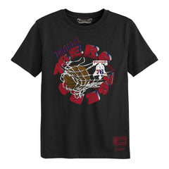 Philadelphia 76ers Preschool In The Net T-Shirt - Black | Mitchell & Ness outlet