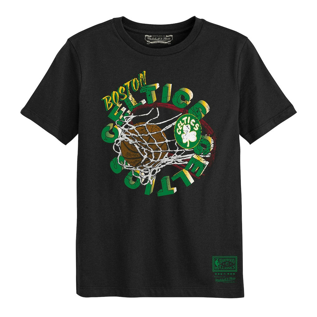 Boston Celtics Preschool In The Net T-Shirt - Black | Mitchell & Ness outlet