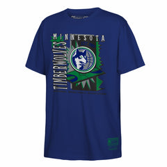 Minnesota Timberwolves Youth Retro '90s Poster T-Shirt - Navy | Mitchell & Ness online