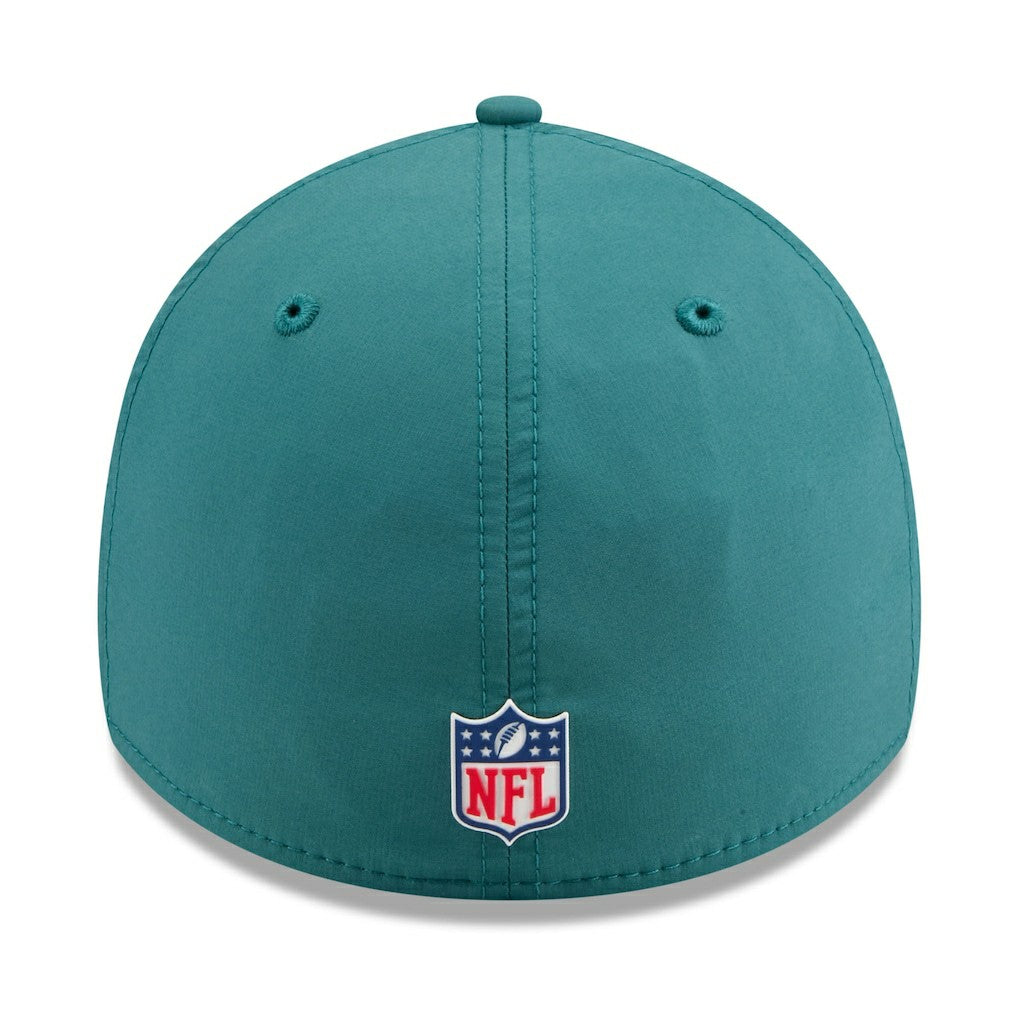 Philadelphia Eagles New Era 2025 Sideline 39THIRTY Flex Hat - Midnight Green for sale
