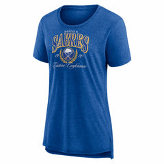 Buffalo Sabres Women's Reign Supreme Tri-Blend T-Shirt Royal