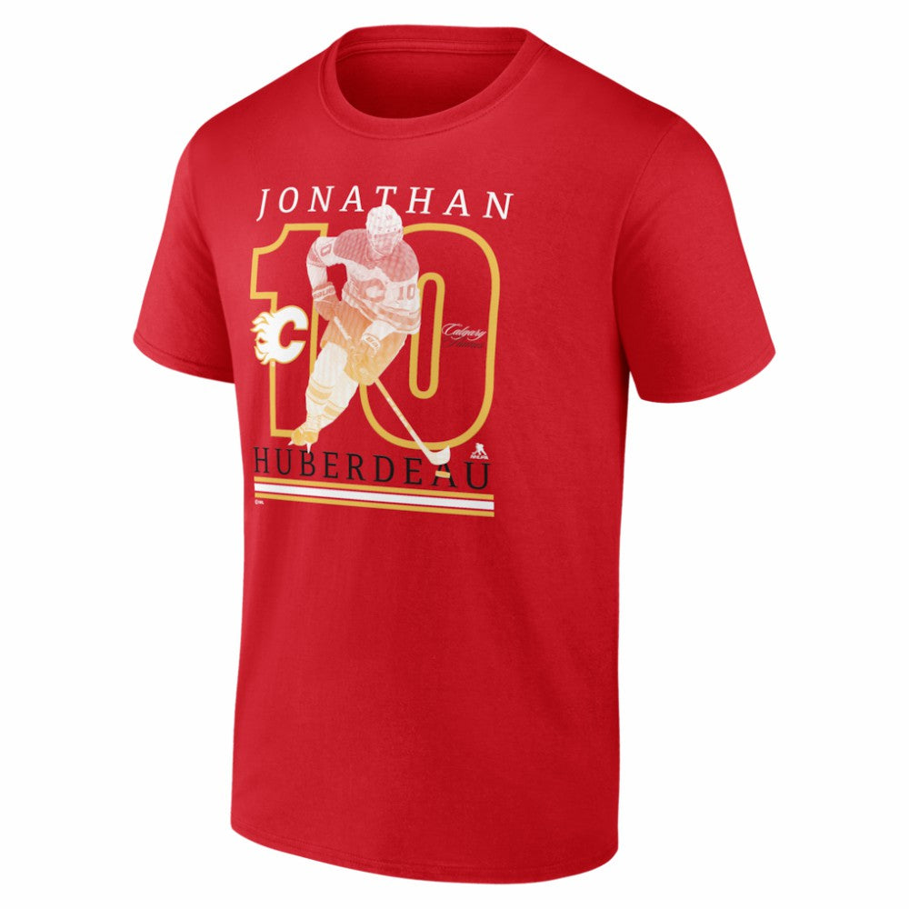 Jonathan Huberdeau Calgary Flames Player Show T-Shirt Red