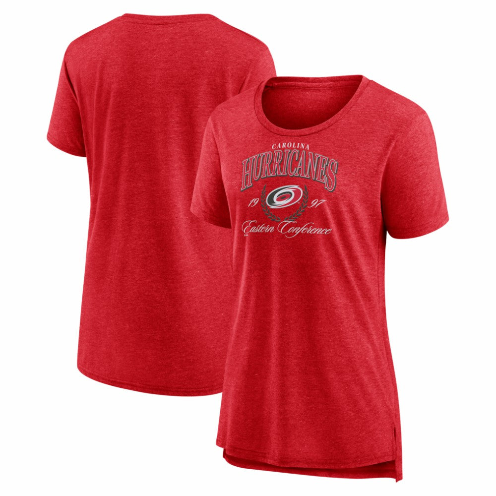 Carolina Hurricanes Women's Reign Supreme Tri-Blend T-Shirt Red