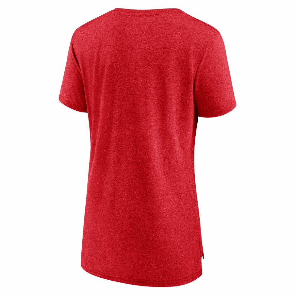 Carolina Hurricanes Women's Reign Supreme Tri-Blend T-Shirt Red