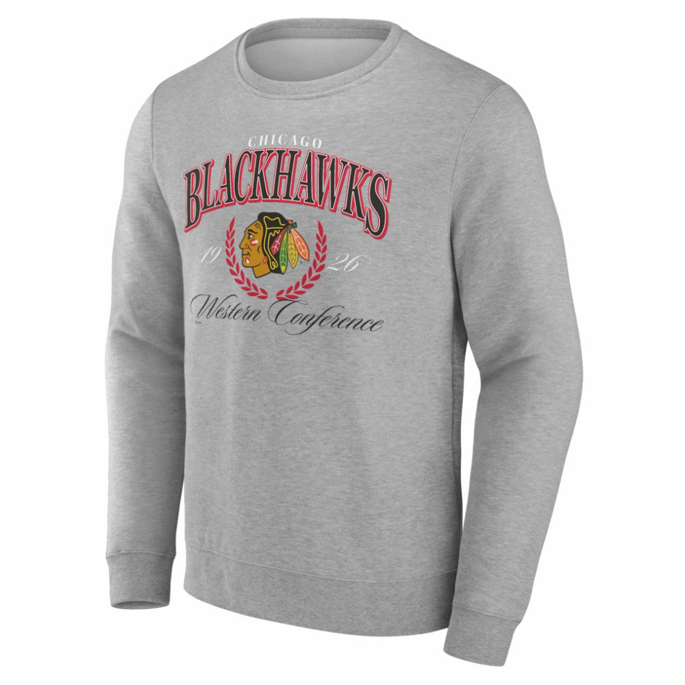 Chicago Blackhawks Reign Supreme Pullover Sweatshirt Gray