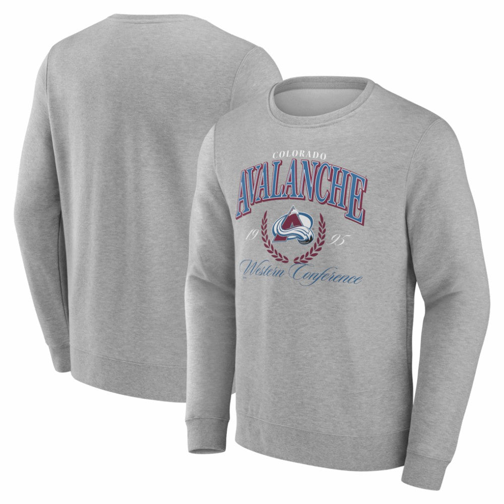 Colorado Avalanche Reign Supreme Pullover Sweatshirt Gray