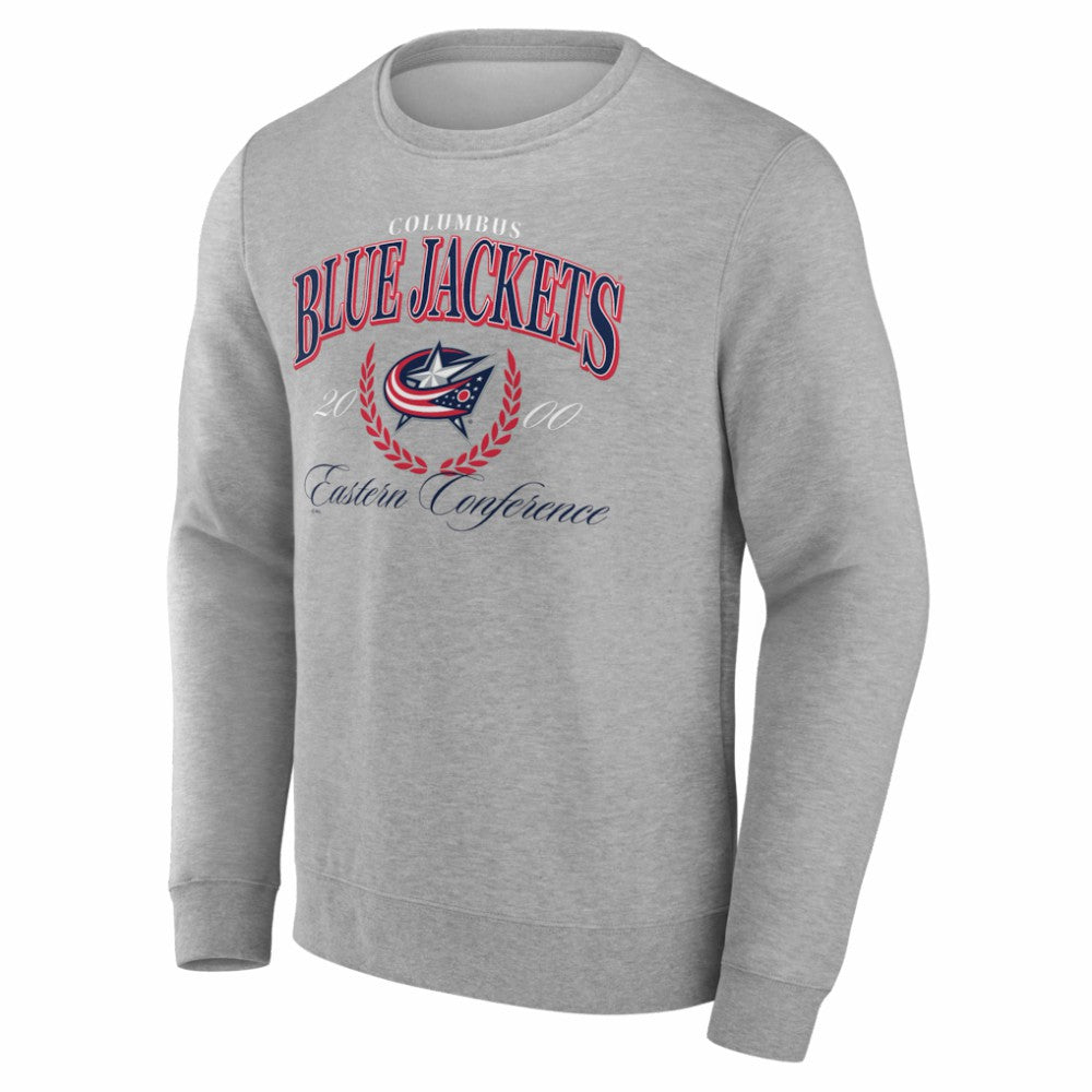 Columbus Blue Jackets Reign Supreme Pullover Sweatshirt Gray