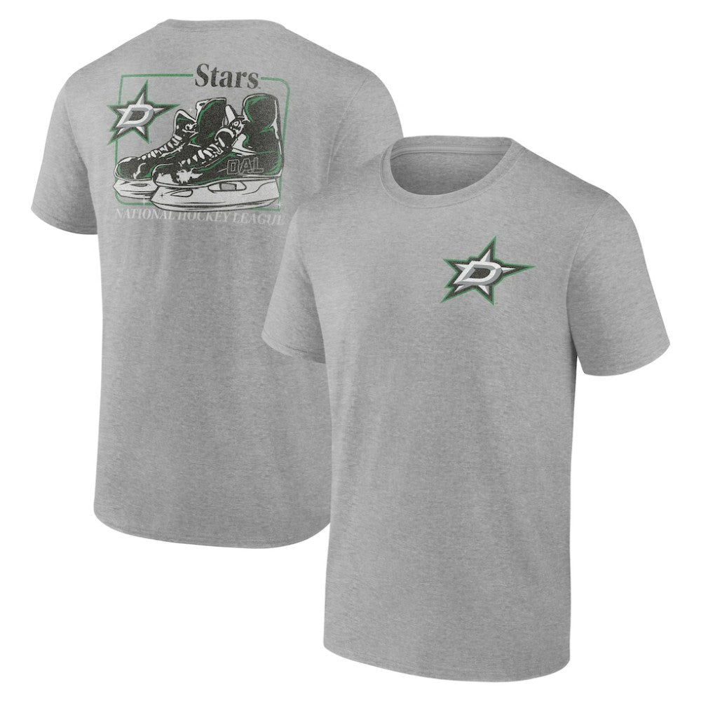 Dallas Stars Glory Skates T-Shirt Heather Gray