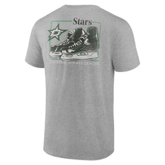 Dallas Stars Glory Skates T-Shirt Heather Gray